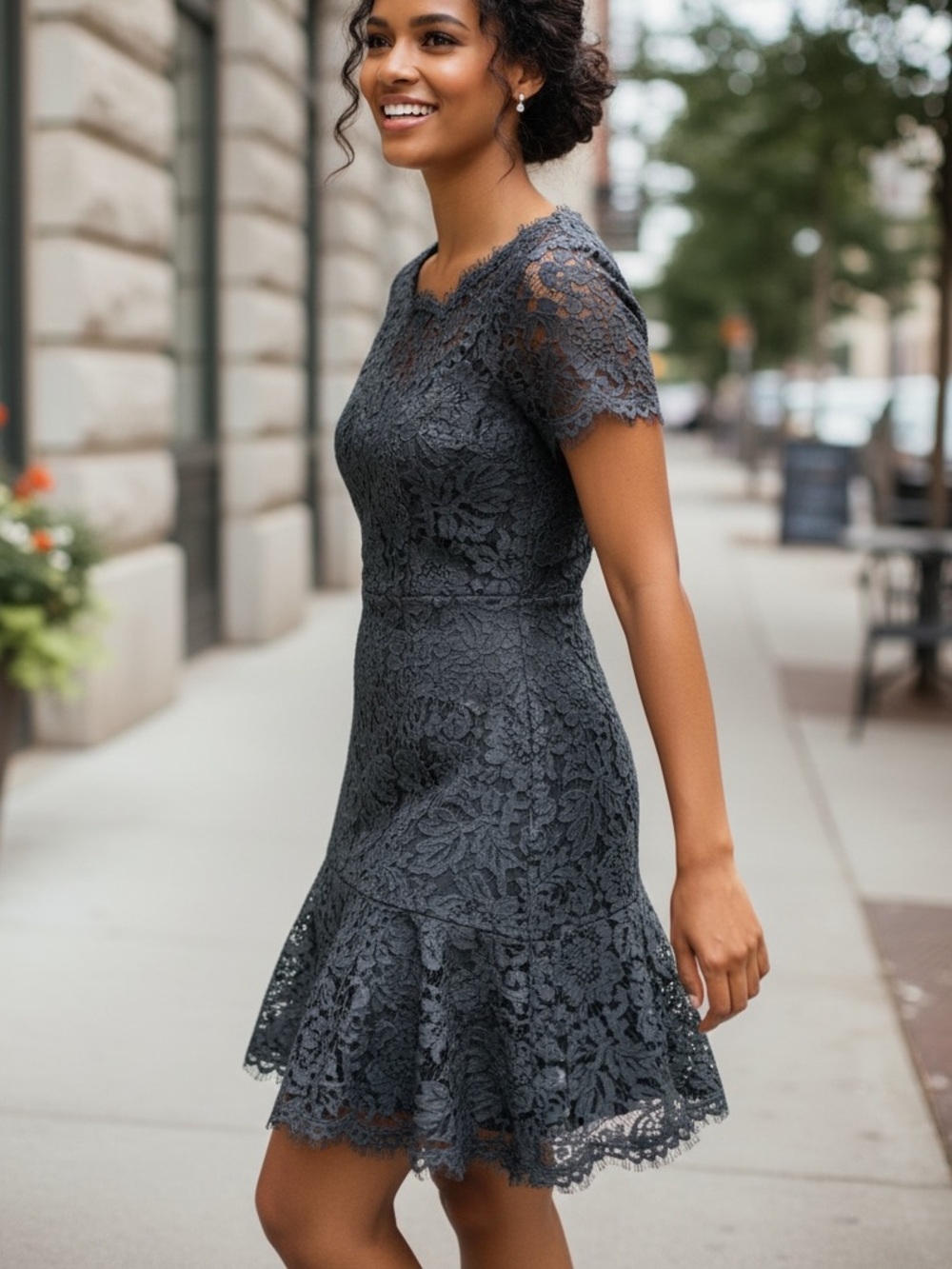 NWT DIANE VON FURSTENBERG Women's Fifi Dress Grey Melange Size 0
